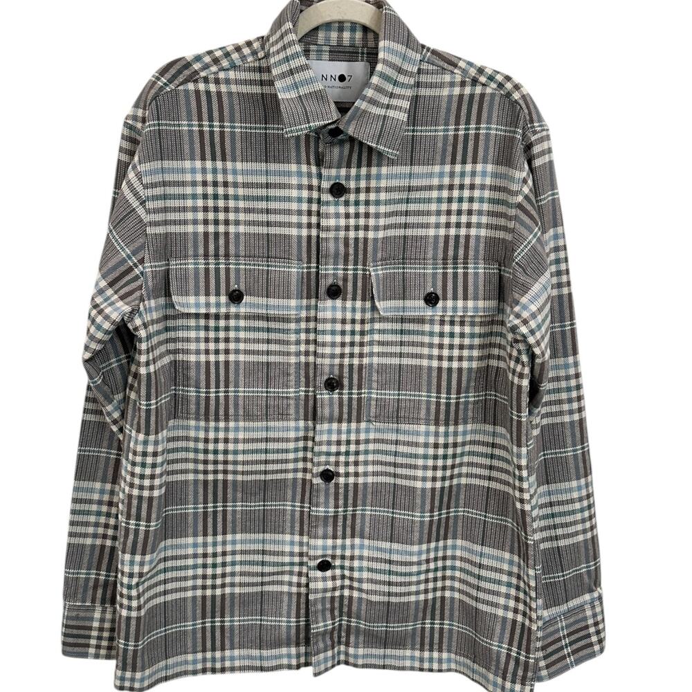 NN07 No Nationality Wilas Plaid Shacket